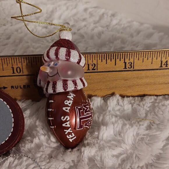 Four Texas A&M Christmas Ornaments - Picture 4 of 6
